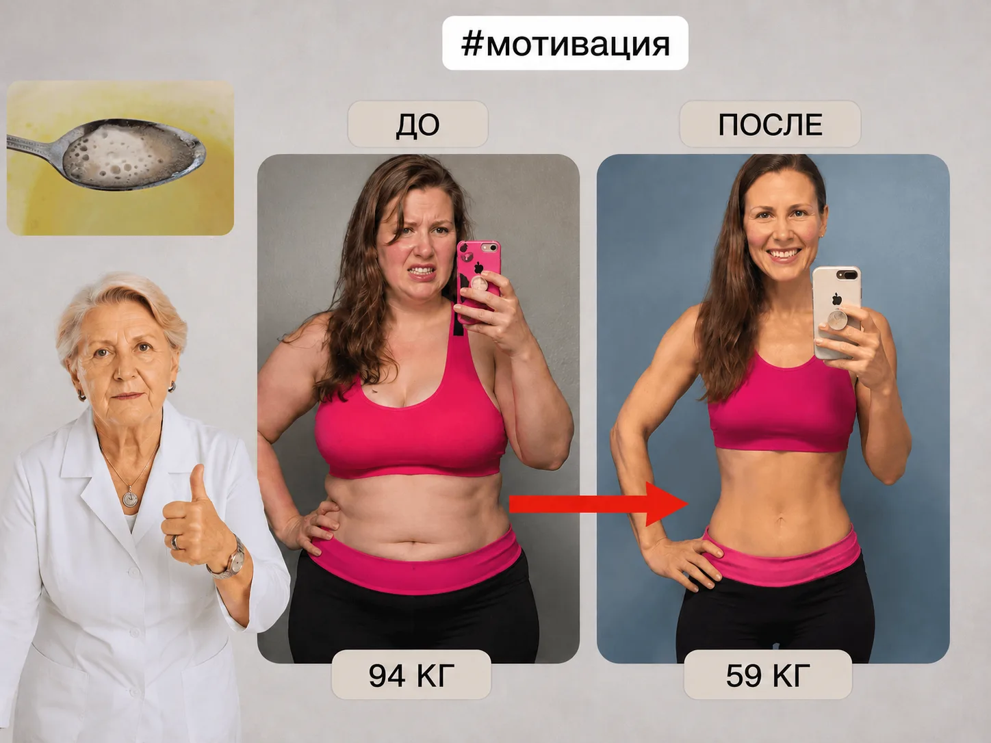 🥄 Ложка утром — и возрастной жир начинает “СГОРАТЬ” уже через 3 дня! 😱🔥Минус 24 кг за месяц...  Отви