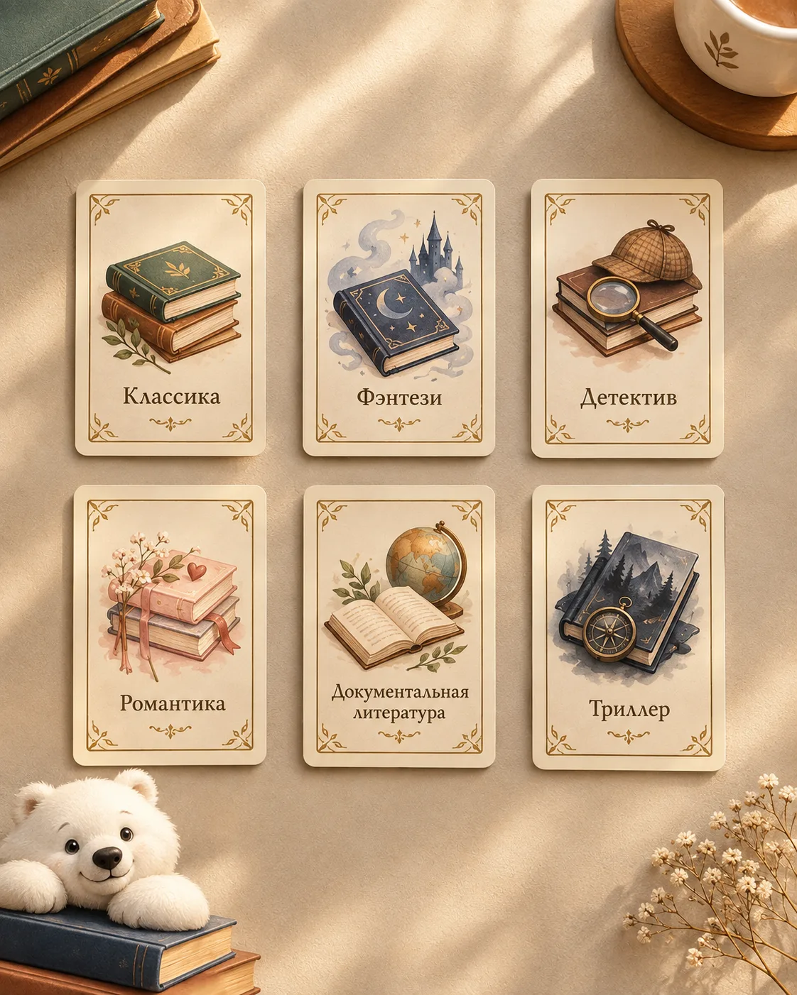 Карты раскрыты — время книжных открытий! 📖✨