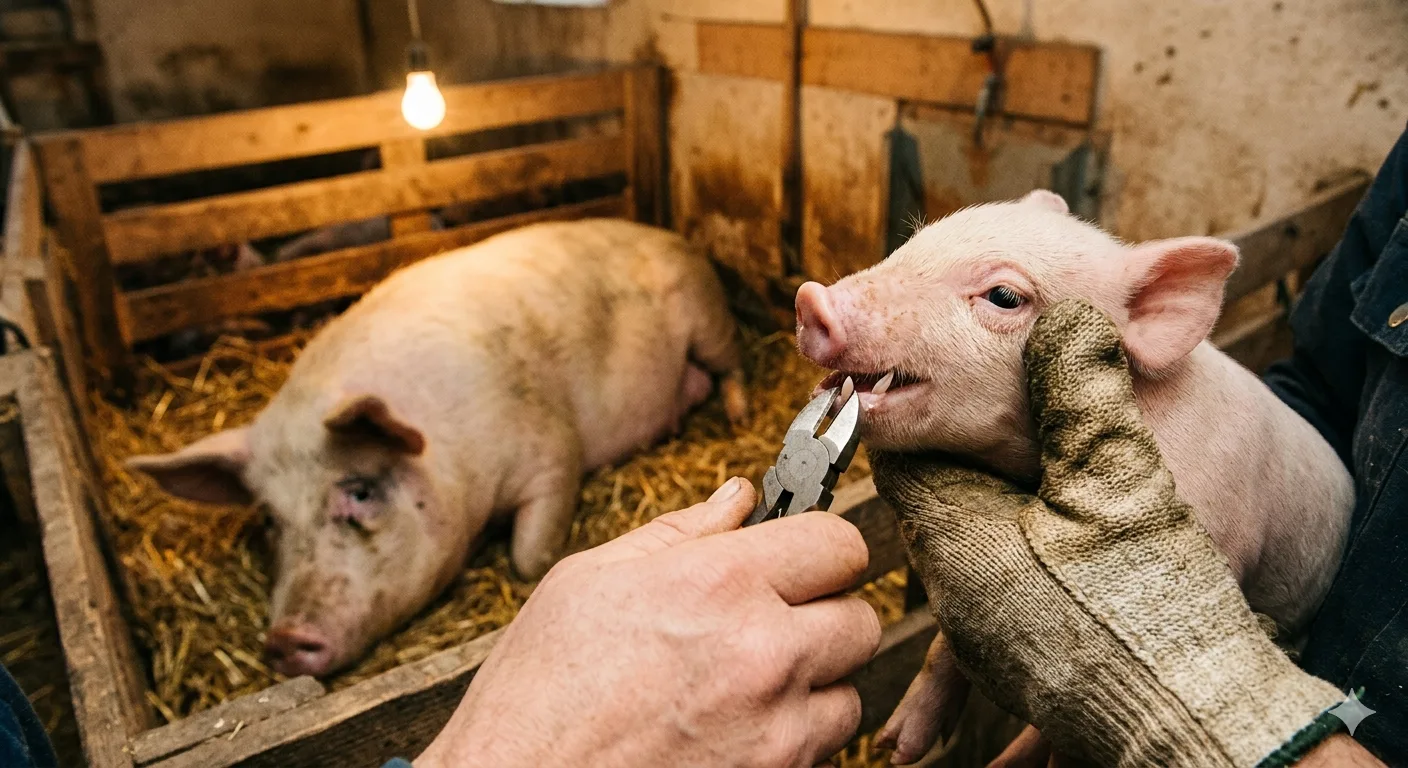 Слушайте, мы долго думали, а точно ли оно надо — эти клычки убирать? 🐷

Ну родились и родились. А п