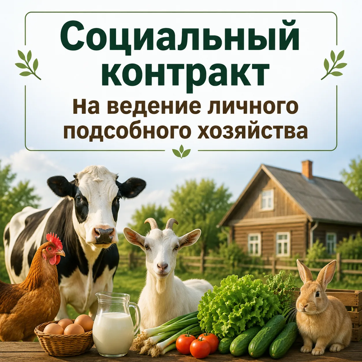 Порядок действий при заключении социального контракта на ведение личного подсобного хоз...