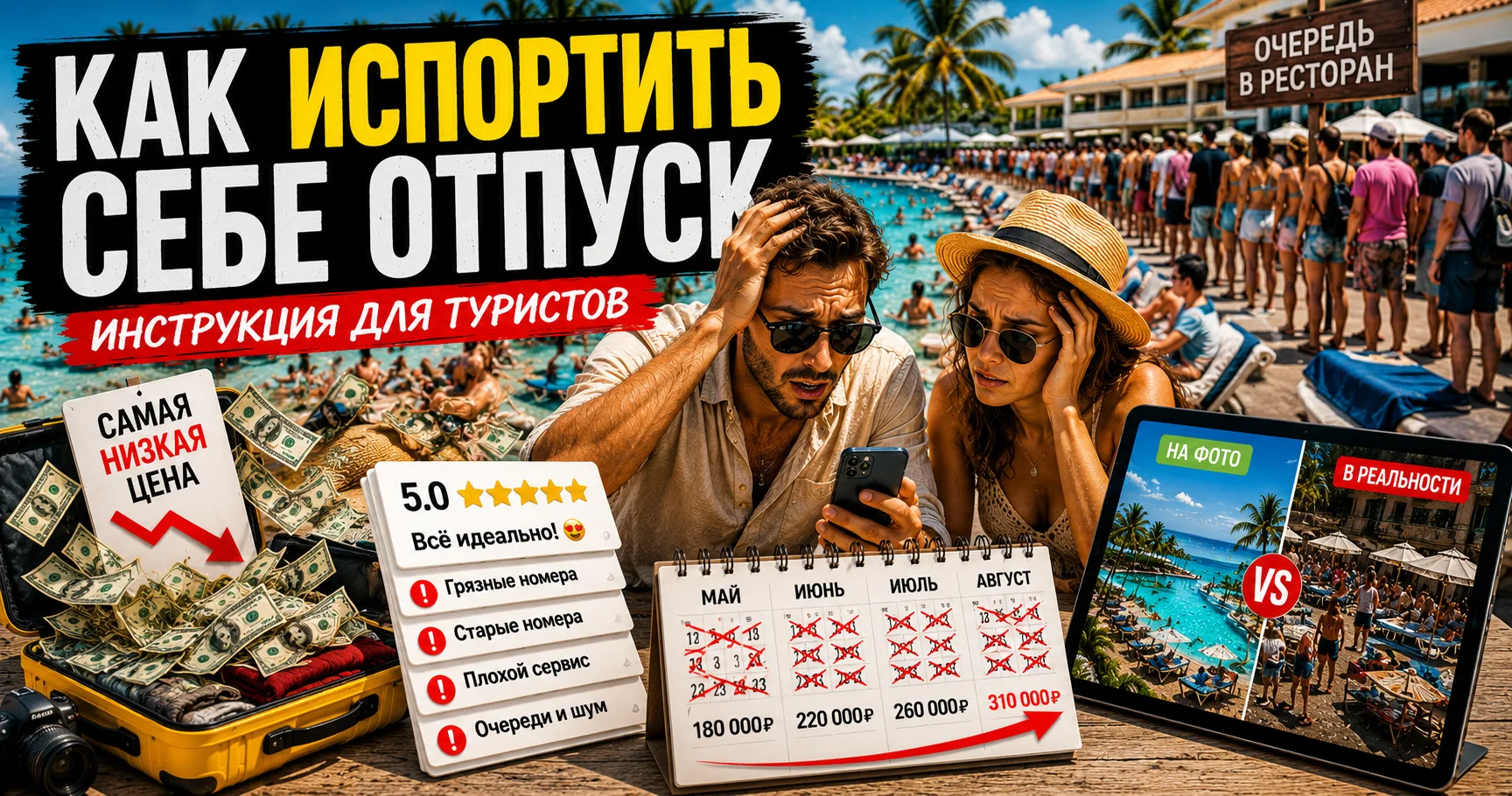 ❌ КАК ИСПОРТИТЬ СЕБЕ ОТПУСК - ИНСТРУКЦИЯ ДЛЯ ТУРИСТОВ