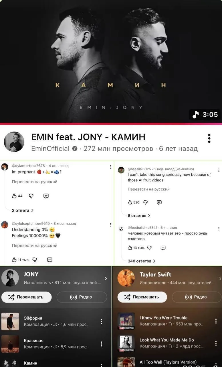 ⚡️ Русский рэпер Jony превзошел суммарные показатели лидеров на стриминговых платформах — и всё благ