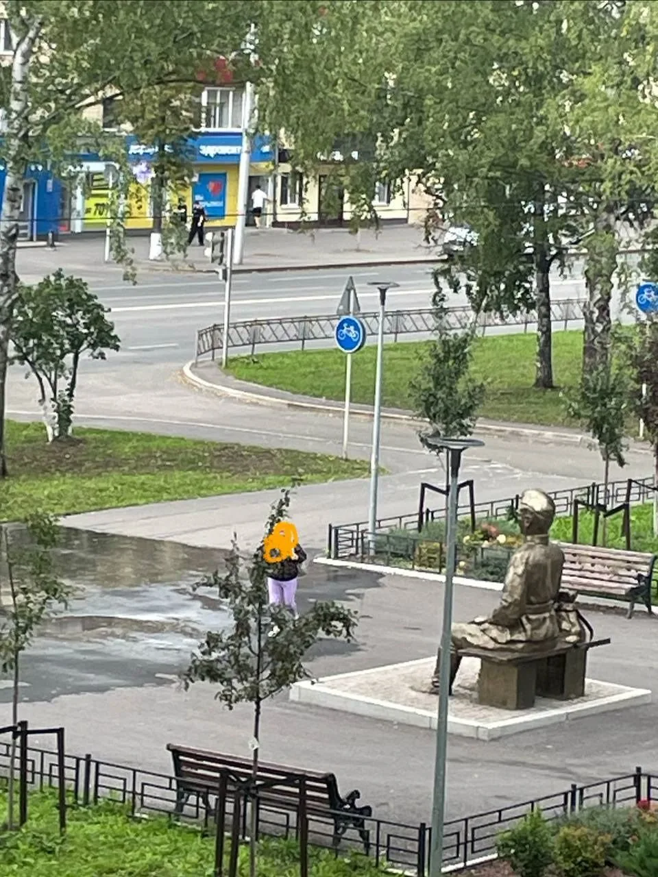 Автор: Первомайская, перед сквером Ветеранов, с пятницы течет вода из под асфальта. В г...