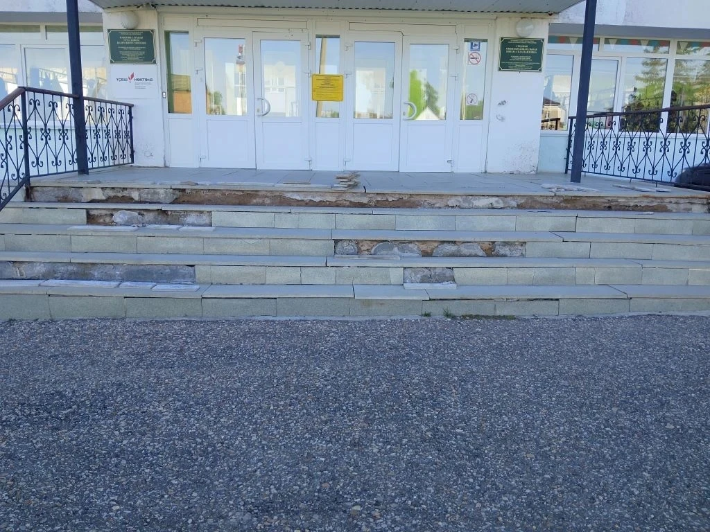 Ремонт крыльца в МБОУ СОШ с. Павловка.