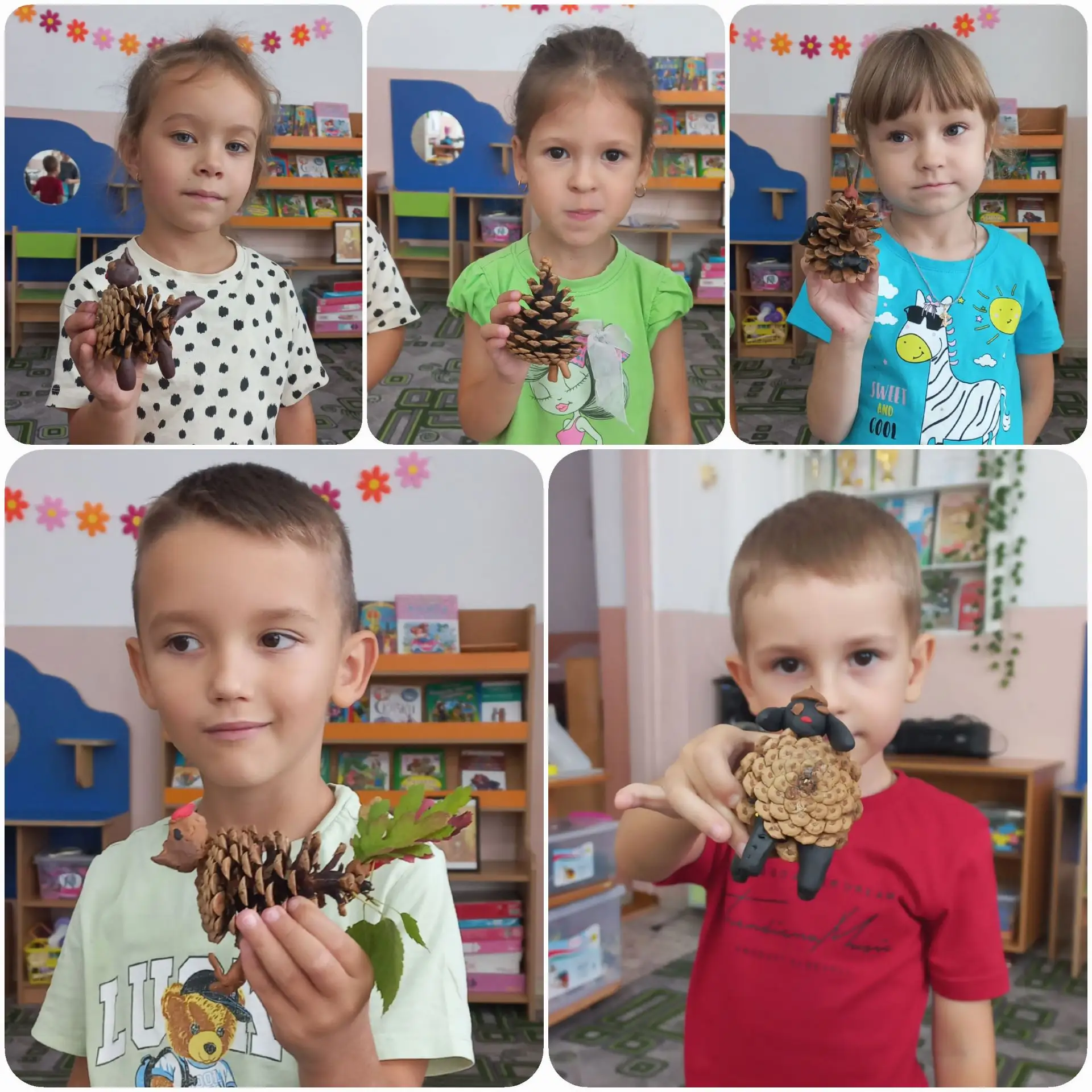 «Эко-урок "Вторая жизнь шишки": учимся беречь природу и создаем нового друга для игры.