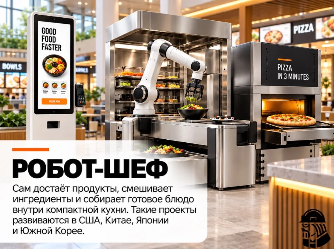 Так выглядят рестораны будущего — в России такого бизнеса пока почти нет