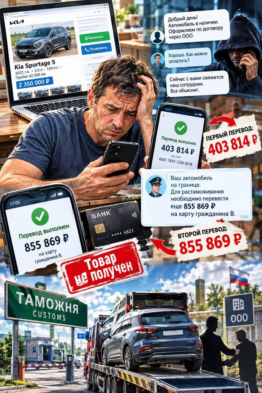 🚨Таможня не дала «добро»? Нет, это были мошенники