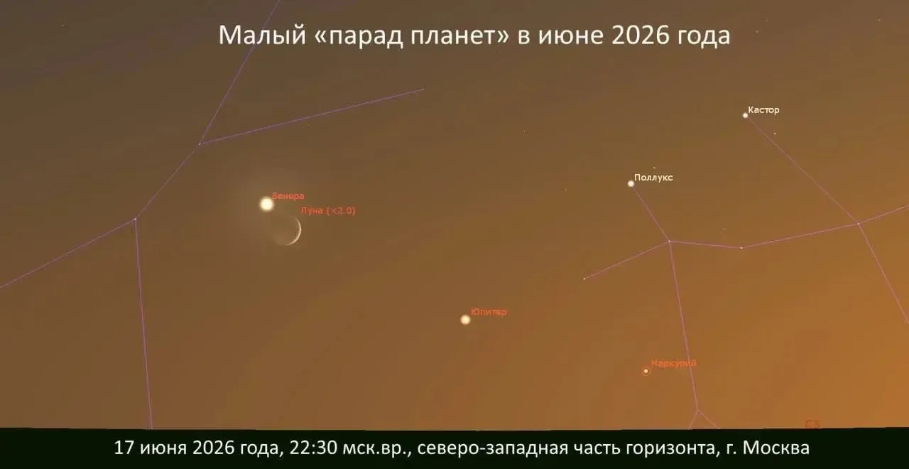 Мини-парад планет сегодня могут наблюдать жители Темрюкского района