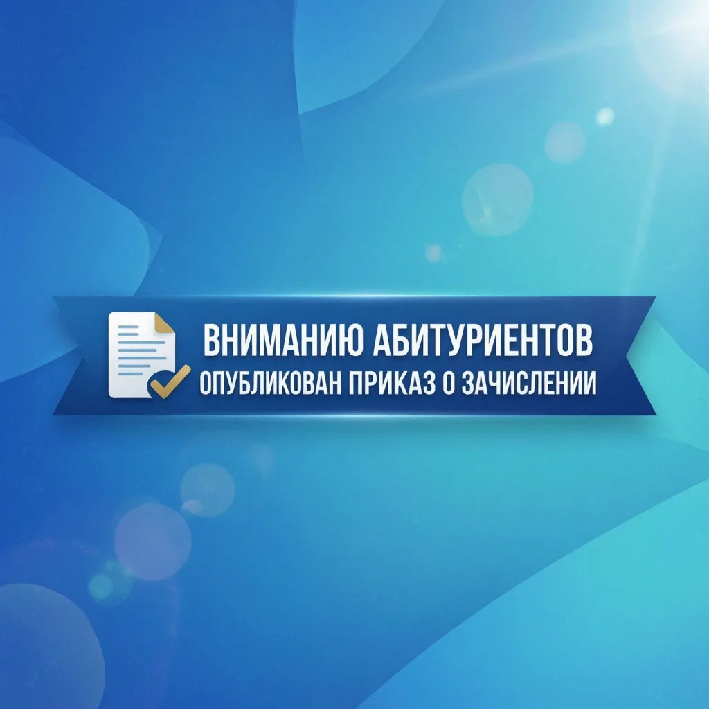Уважаемые абитуриенты, публикуем приказ о зачислении на 2026-2027 учебный год