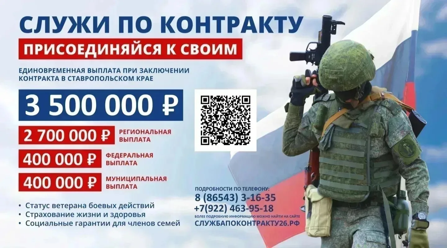 «Служба по контракту — выбор настоящих мужчин!»