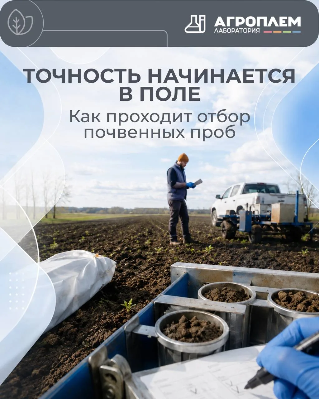 🌱 Почва многое может рассказать о будущем урожае, если правильно отобрать пробу.