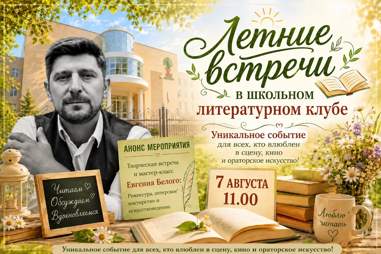 🎭 Влюблены в сцену, литературу и живое слово? Это событие вы точно не захотите пропустить!
📌В наше