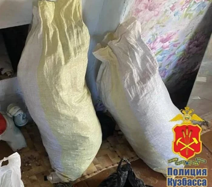 В Топкинском округе у мужчины изъяли 8 кг марихуаны.