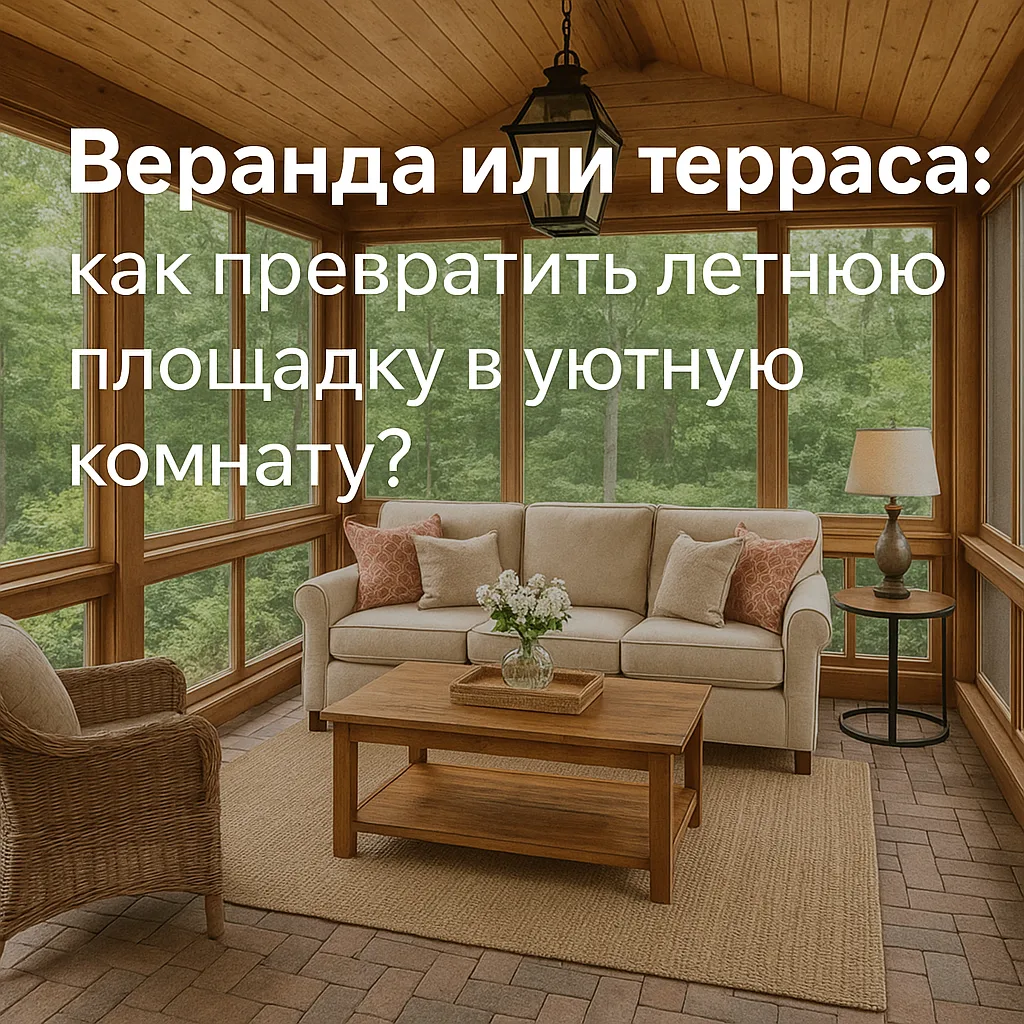 🏡 Веранда или терраса: как превратить летнюю площадку в уютную комнату?

Многие путают эти понятия,