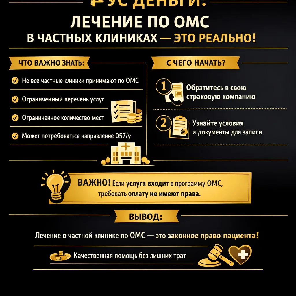 ✅ Лечение по ОМС в частных клиниках — это реально