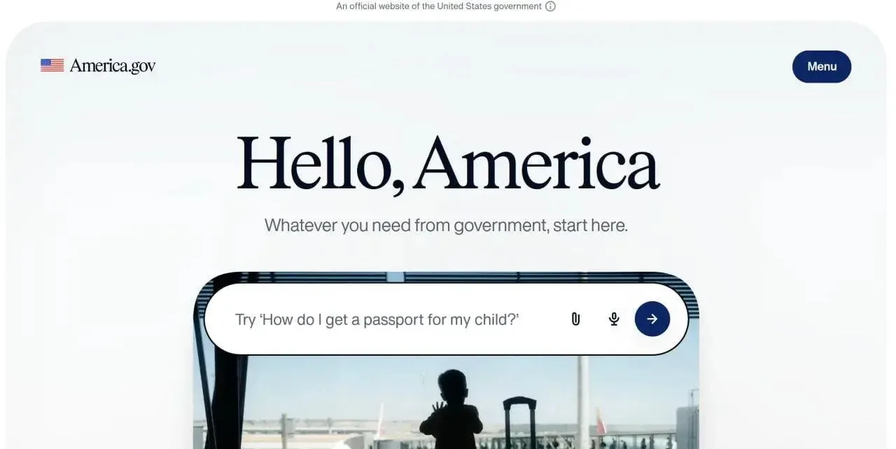 😁 Трамп представил аналог 'Госуслуг' на базе ИИ — единый портал America .gov, через ко...