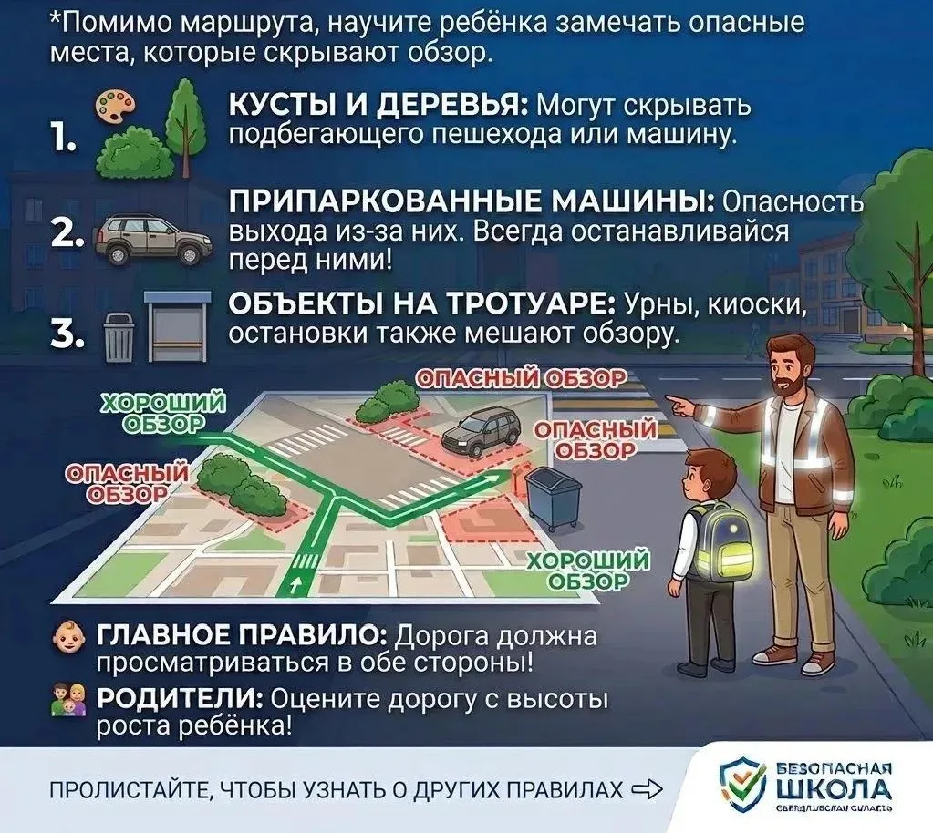 🚦Госавтоинспекция Свердловской области призывает родителей заранее отработать с детьми...