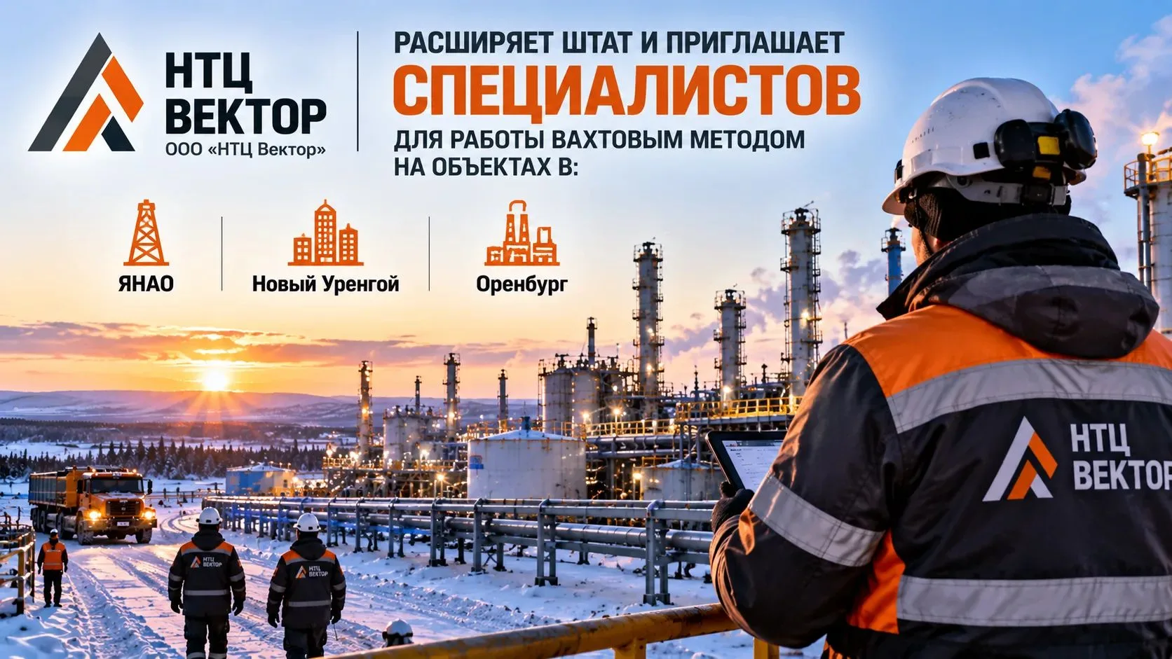 ООО «НТЦ Вектор» (прямой работодатель) расширяет штат и приглашает специалистов для раб...