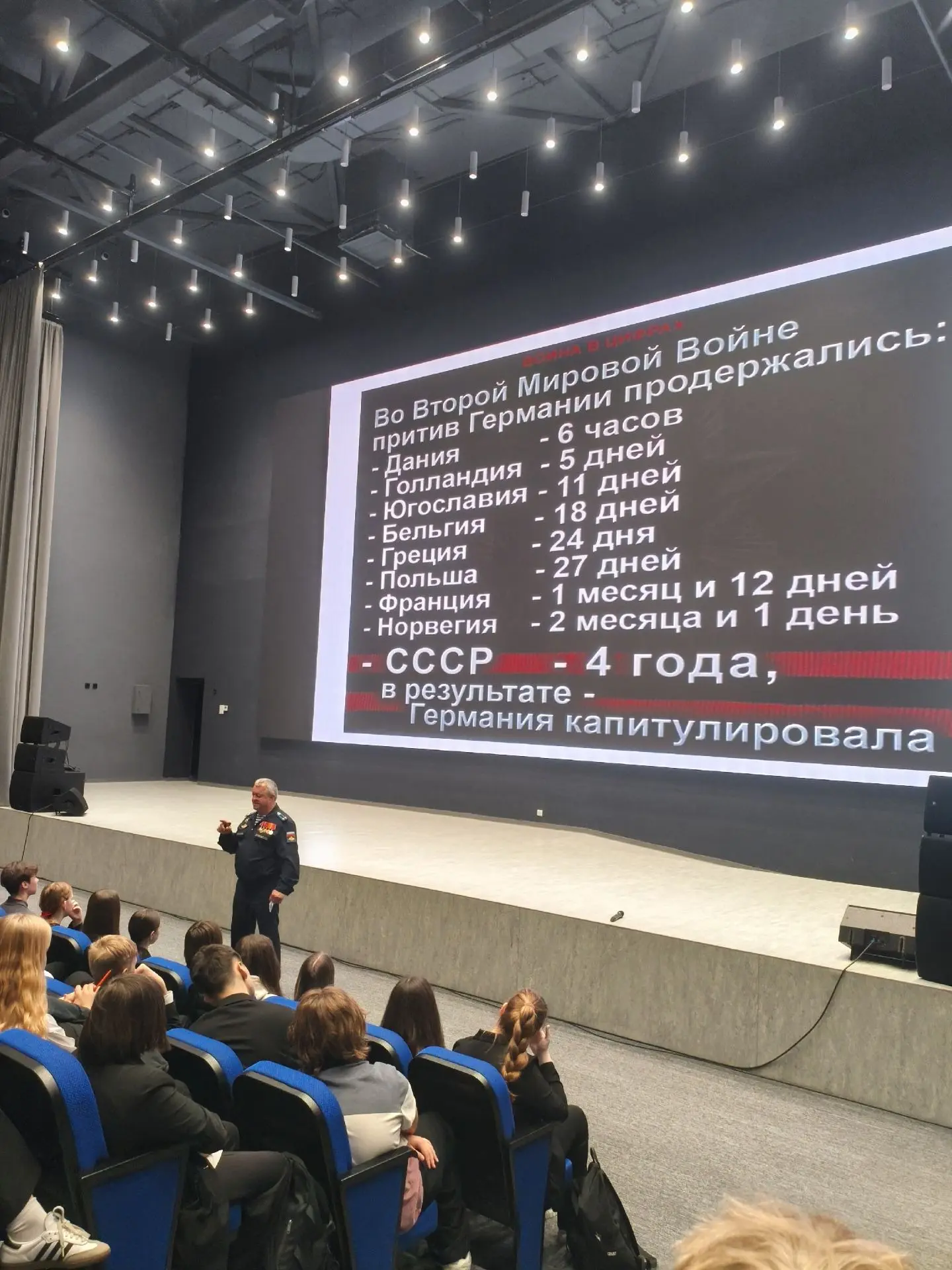 В преддверии главного праздника - Дня Победы, ученики 8-х классов встретились с председателем Кировс
