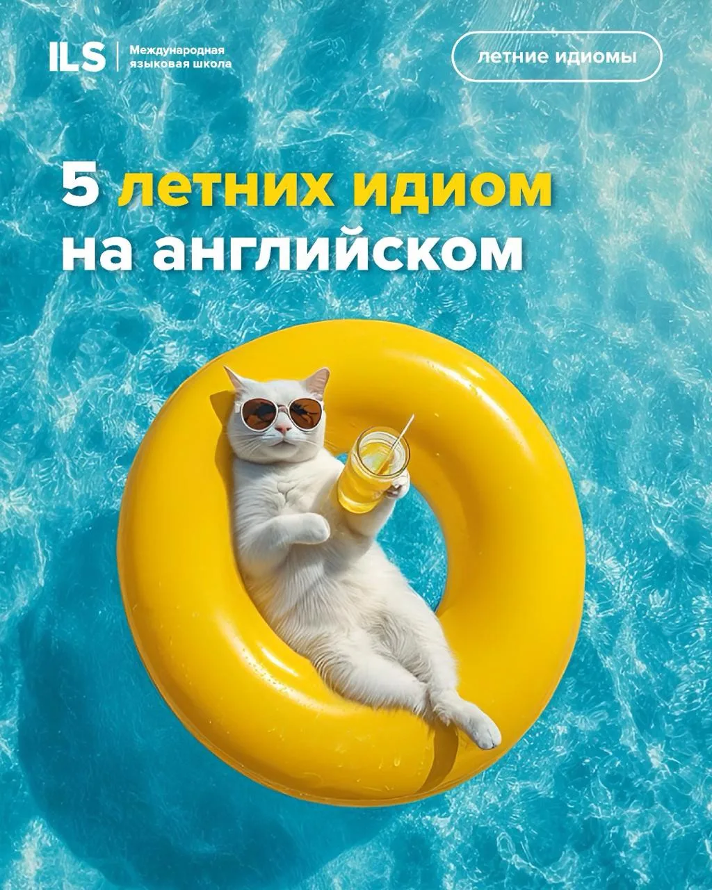 Что у вас на носу? Лето 🌞
 
Пора учить английские идиомы про солнце, тепло и отдых. 

Собрали 5 сам