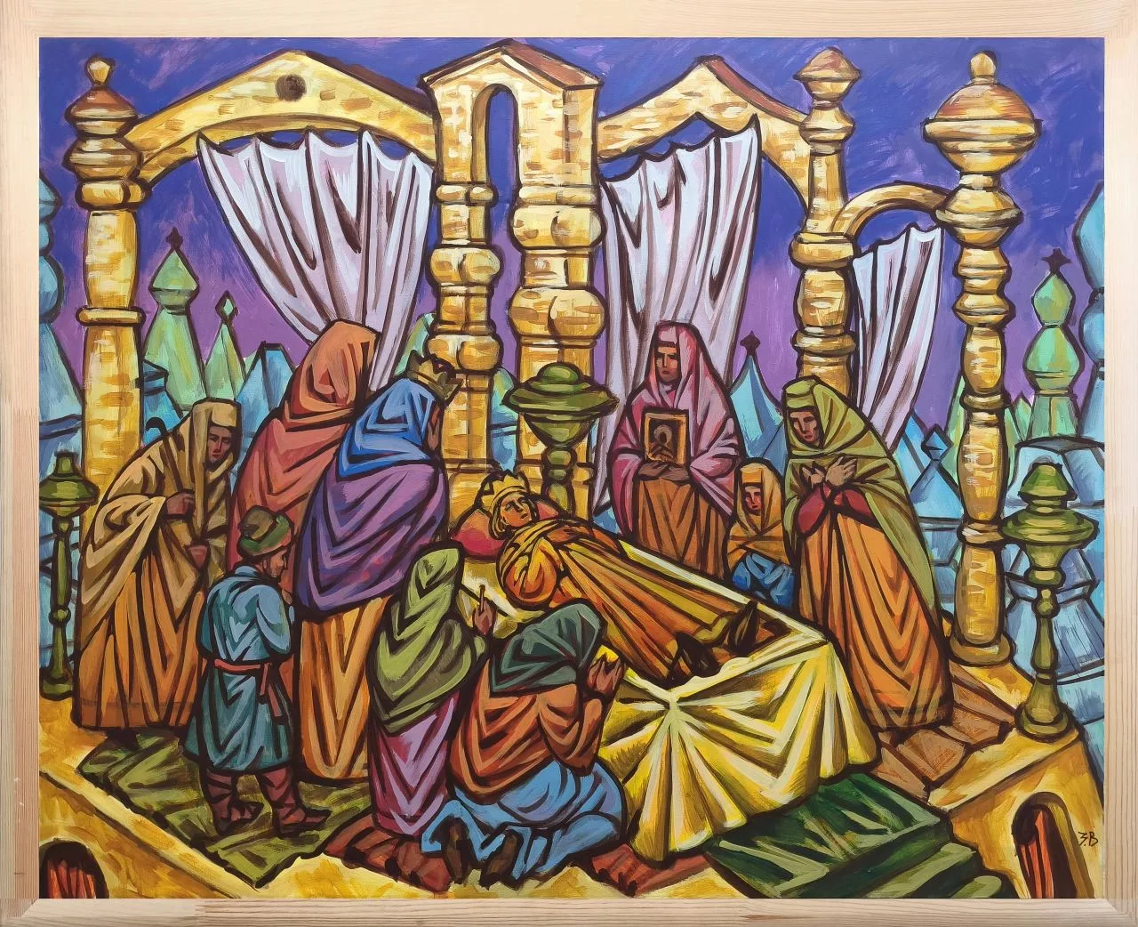 "Прощание", 120х100 см. холст, акрил. 2026 г.