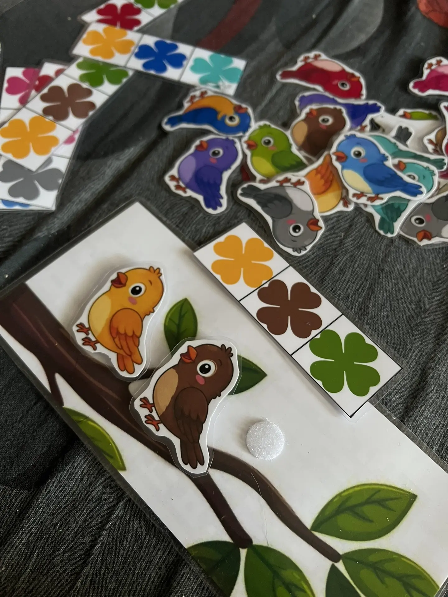 😍 Игра на липучках «Птички и цветочки» — учимся, играя! 😍