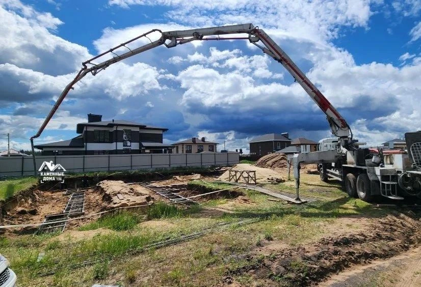 Заливаем бетонное основание под дом, новый проект «Олинда» 🏡