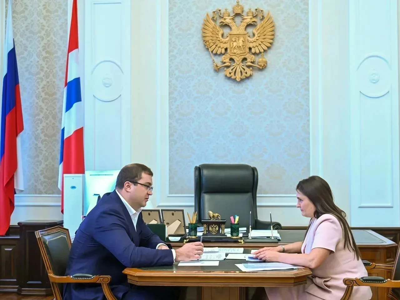 ⚙️ Губернатор Виталий Хоценко провёл рабочую встречу с генеральным директором Федеральн...
