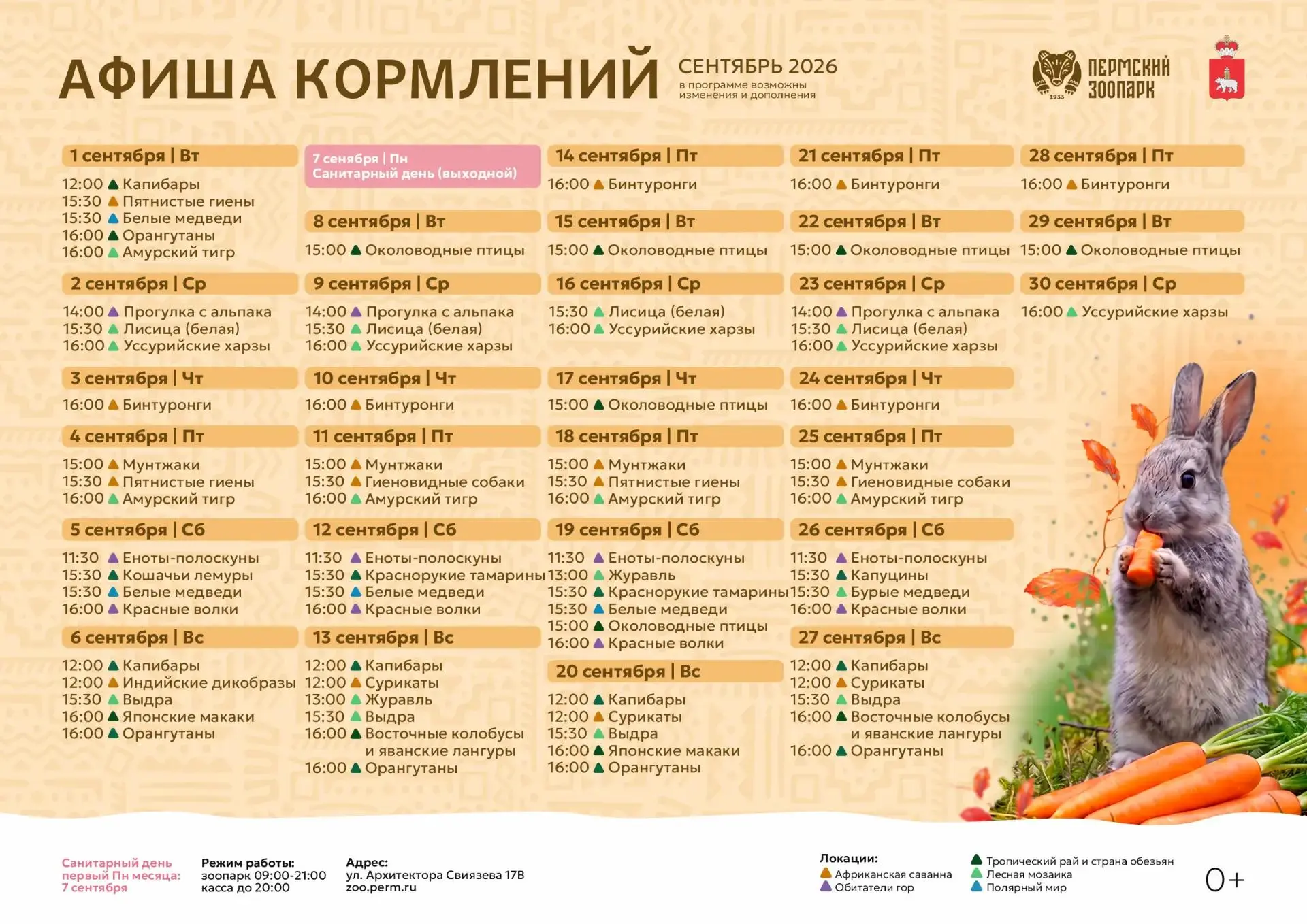 😋 Показательные кормления сентября