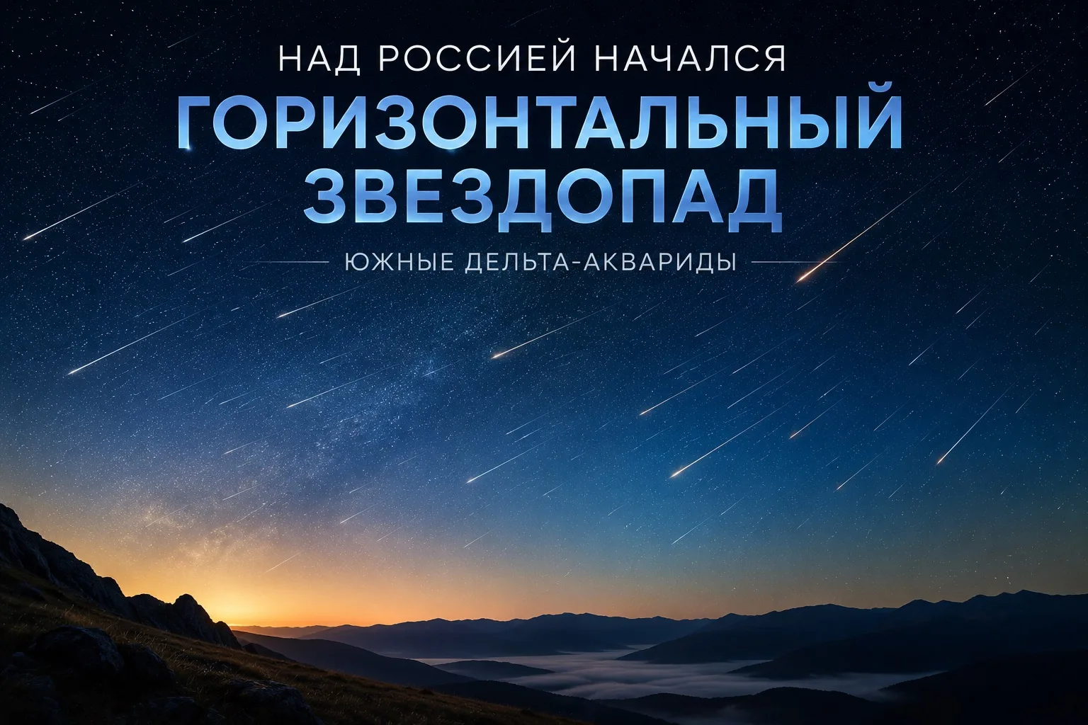 ✨ Над Россией начался необычный «горизонтальный» звездопад

Летом можно наблюдать не только знаменит