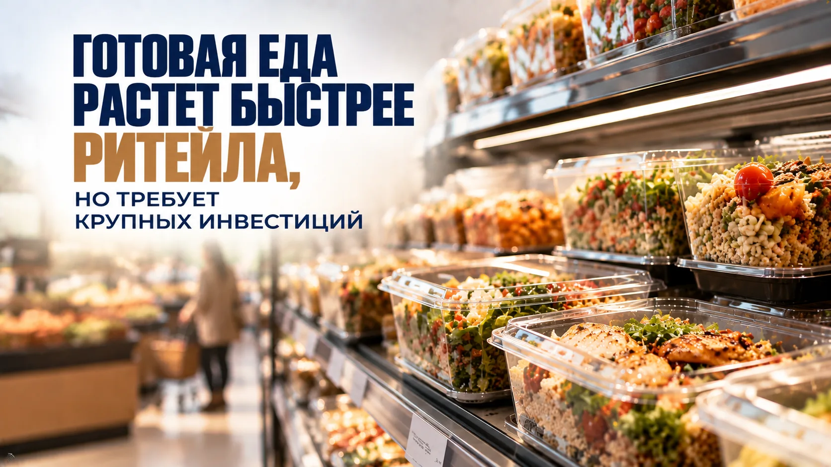 📈 Готовая еда растет быстрее ритейла, но требует крупных инвестиций