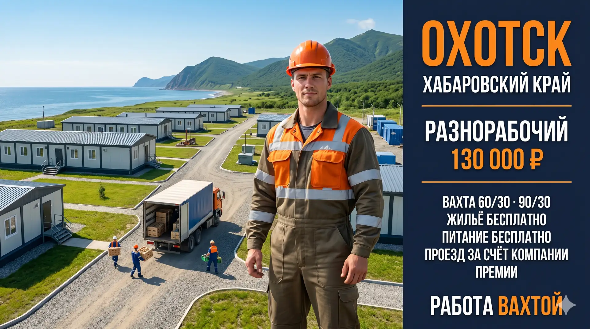 ‼️ Компания ООО «Норд Стар Охотск» приглашает на работу вахтовым методом в Хабаровский край: 

🟢 Ра