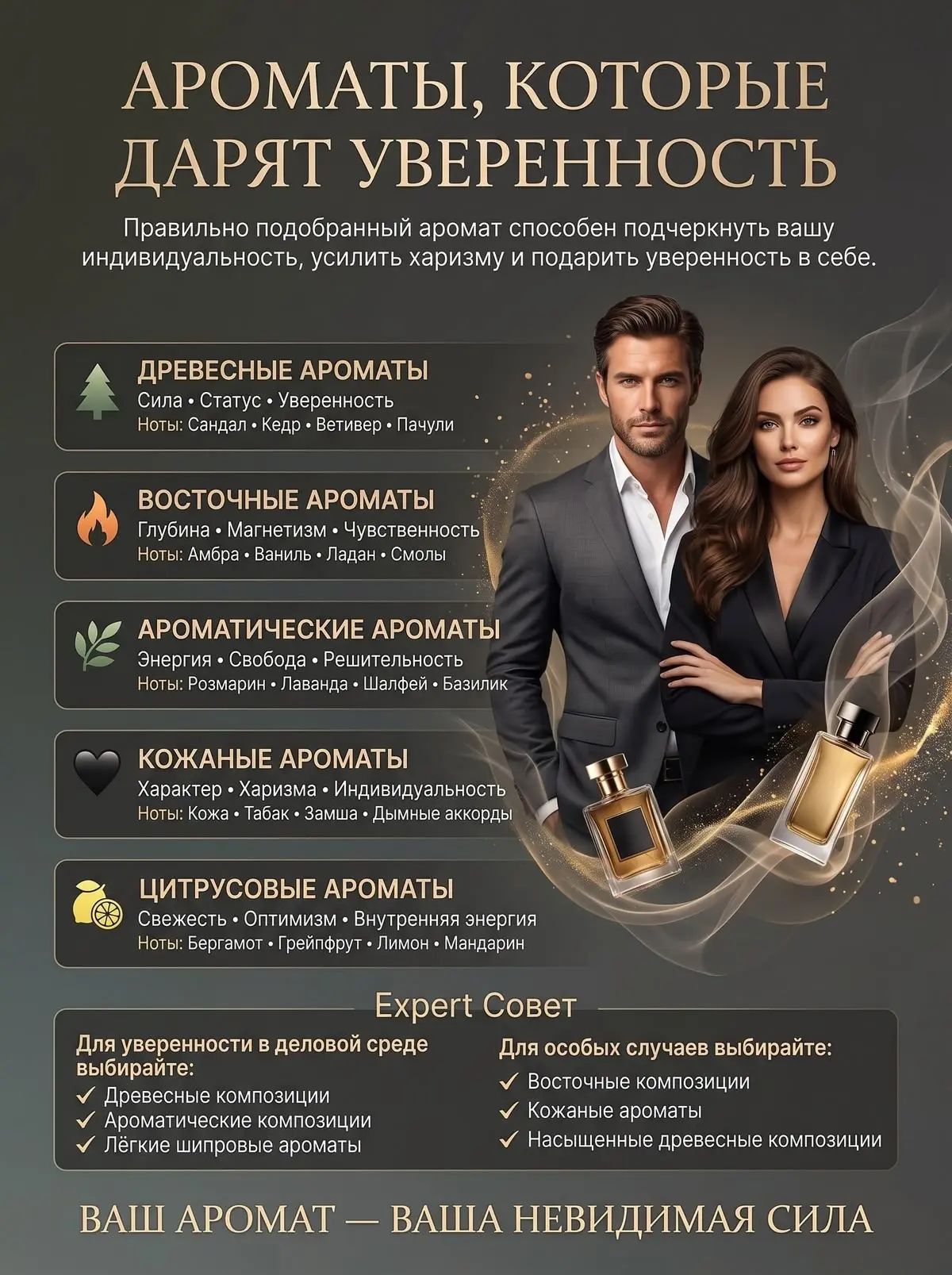 Делитесь какие ароматы придают вам уверенности в образе 😉🔥🔥