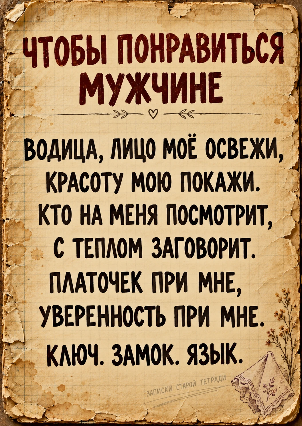 ЧТОБЫ ПОНРАВИТЬСЯ МУЖЧИНЕ