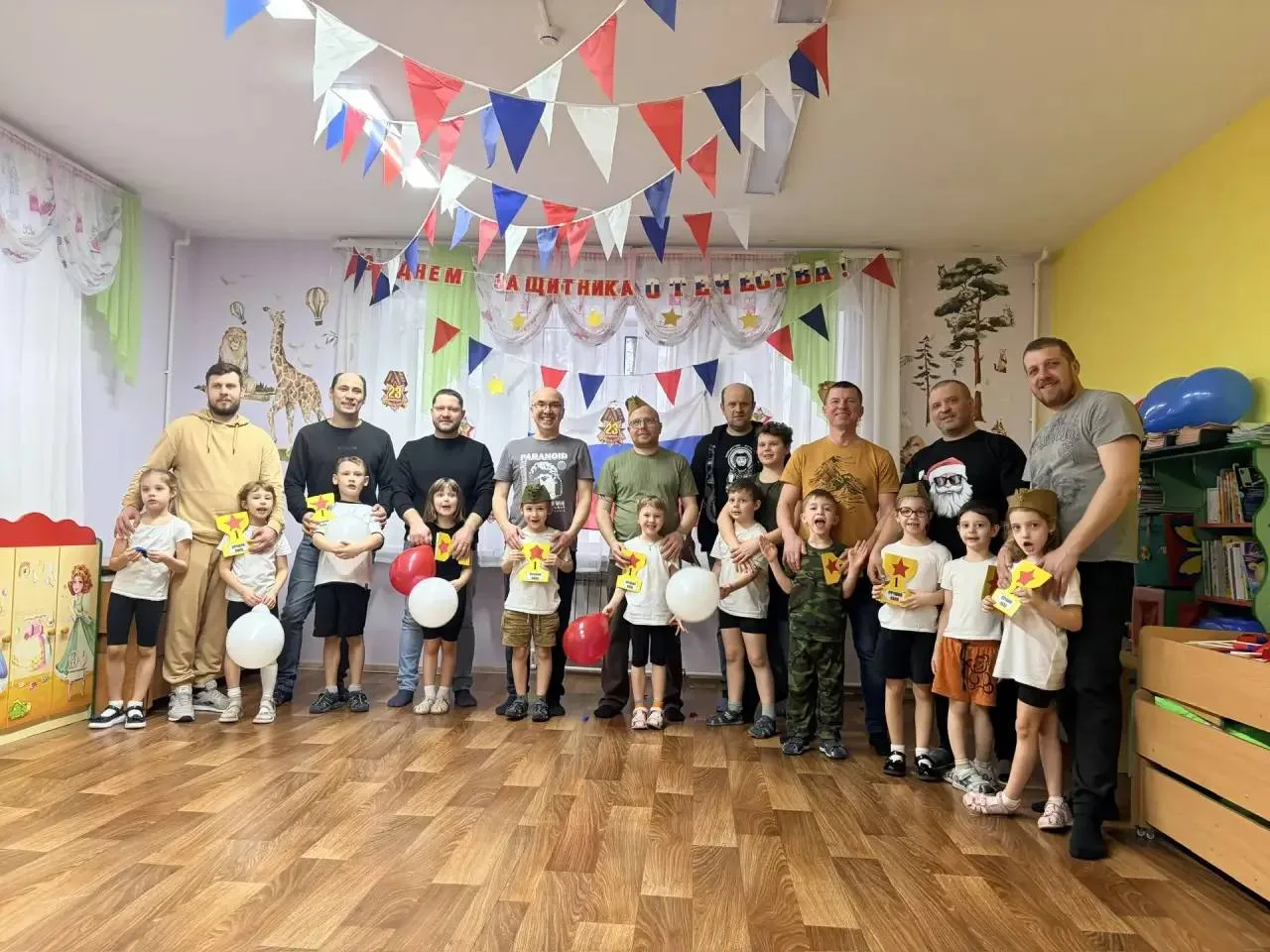Спортивные досуги посвященные  23 февраля прошли во всех возрастных группах дошкольного отделения Ви