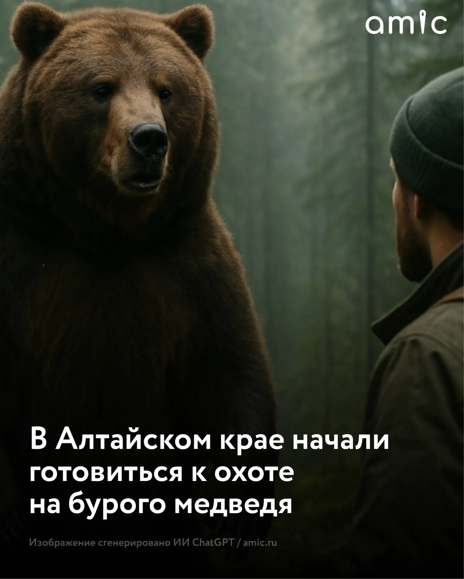 В Алтайском крае с 7 июля начинается выдача разрешений на добычу бурого медведя