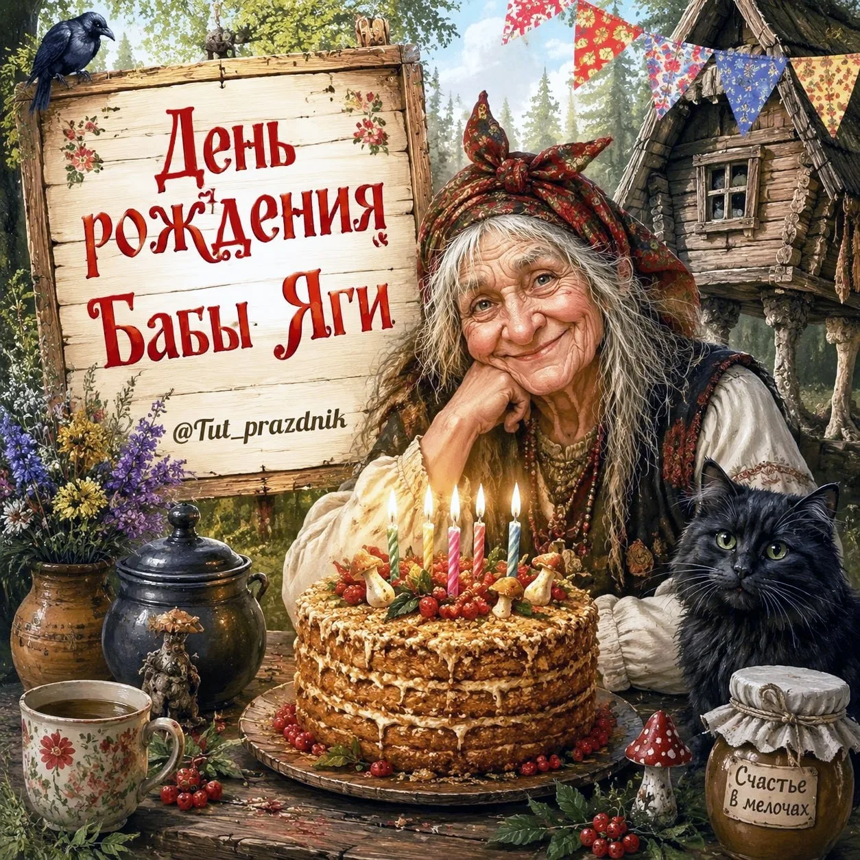 🧹🎂 30 июня — День рождения Бабы Яги 🎂🧹