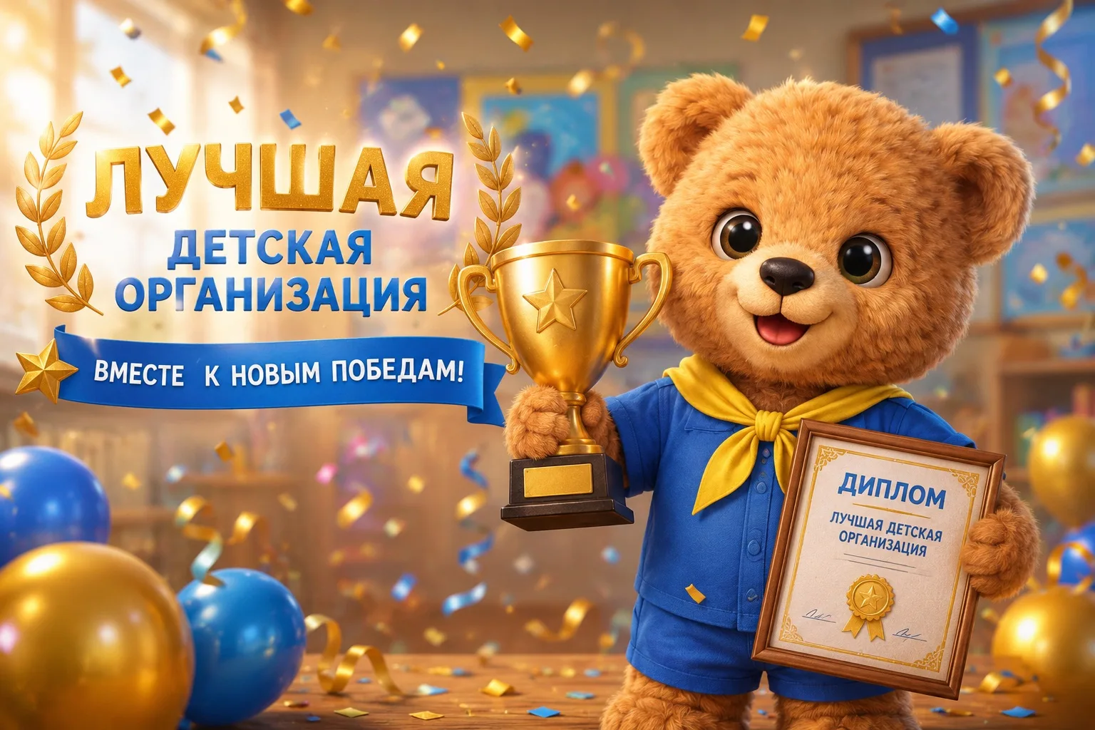 🎉🏆 Мы подвели итоги и готовы назвать имена лучших! 🏆🎉

В течение года детские организации проявл