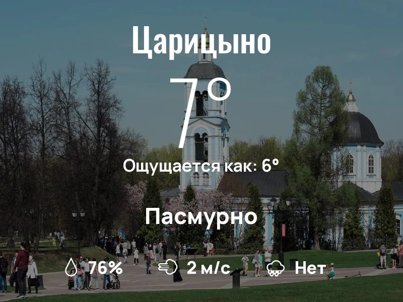 Что с погодой в Царицыно?