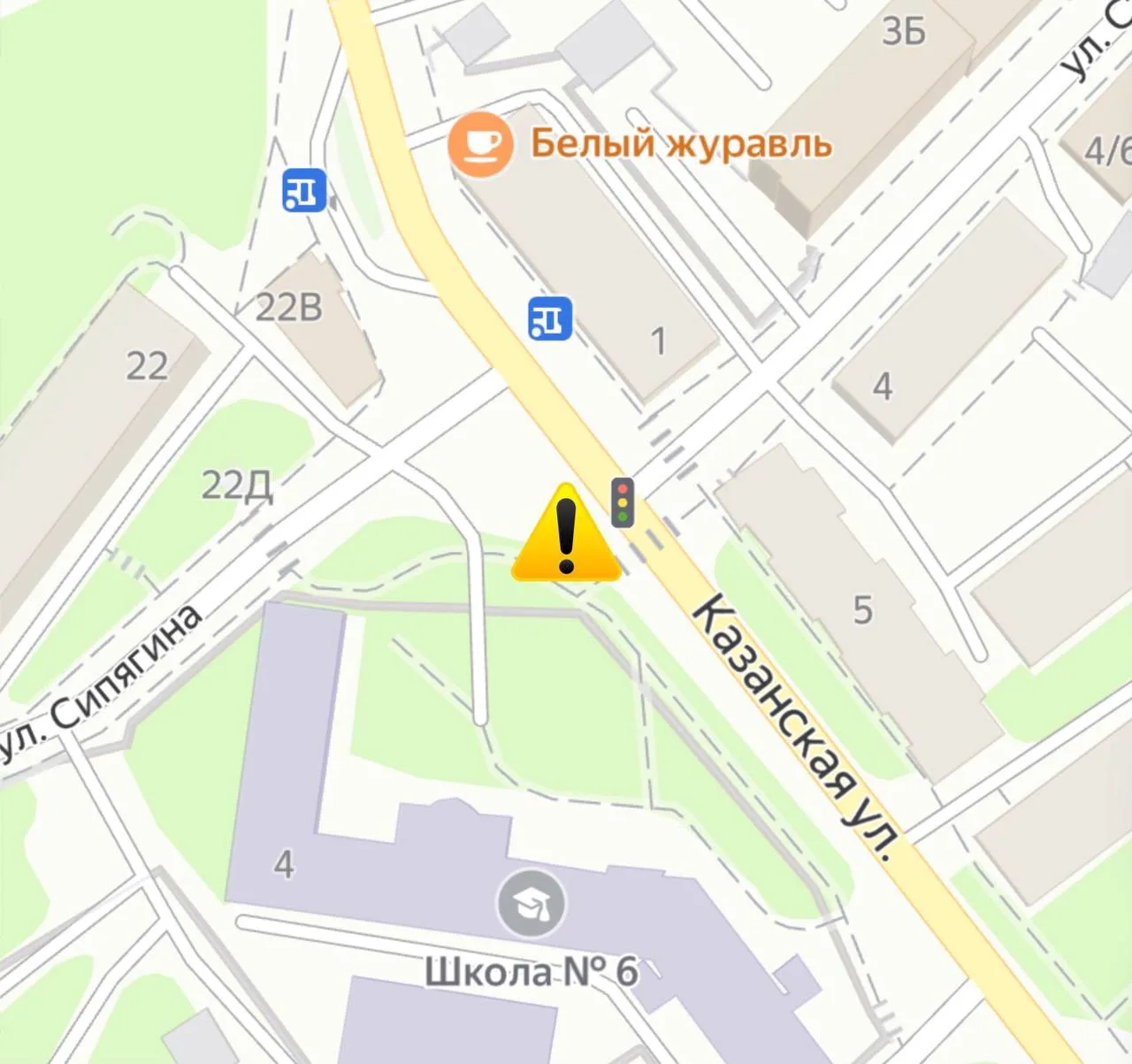 Вниманию водителей! 

⚡️🚦Светофор на пешеходном переходе по адресу ул. Казанская, 1 обесточен в свя