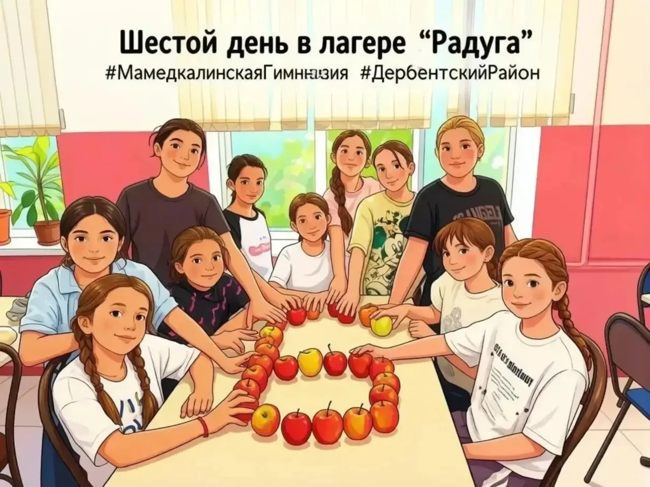 🌈Шестой день пришкольного лагеря «Радуга» при МБОУ «Мамедкалинская гимназия им. М. Алиева» прошёл н