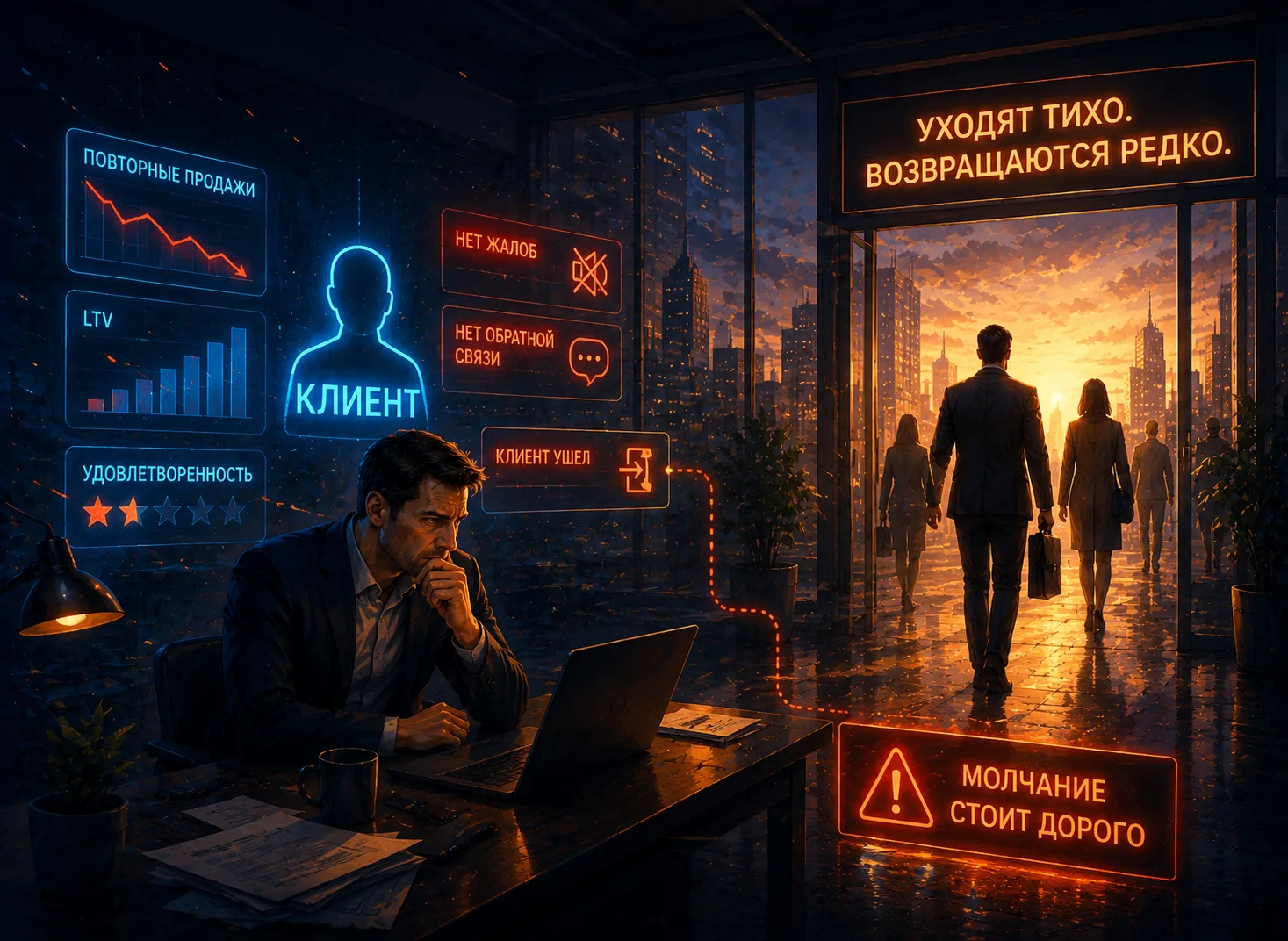 🔎 Клиенты редко уходят со скандалом. Чаще они просто молчат и больше не покупают.

Не понравился от