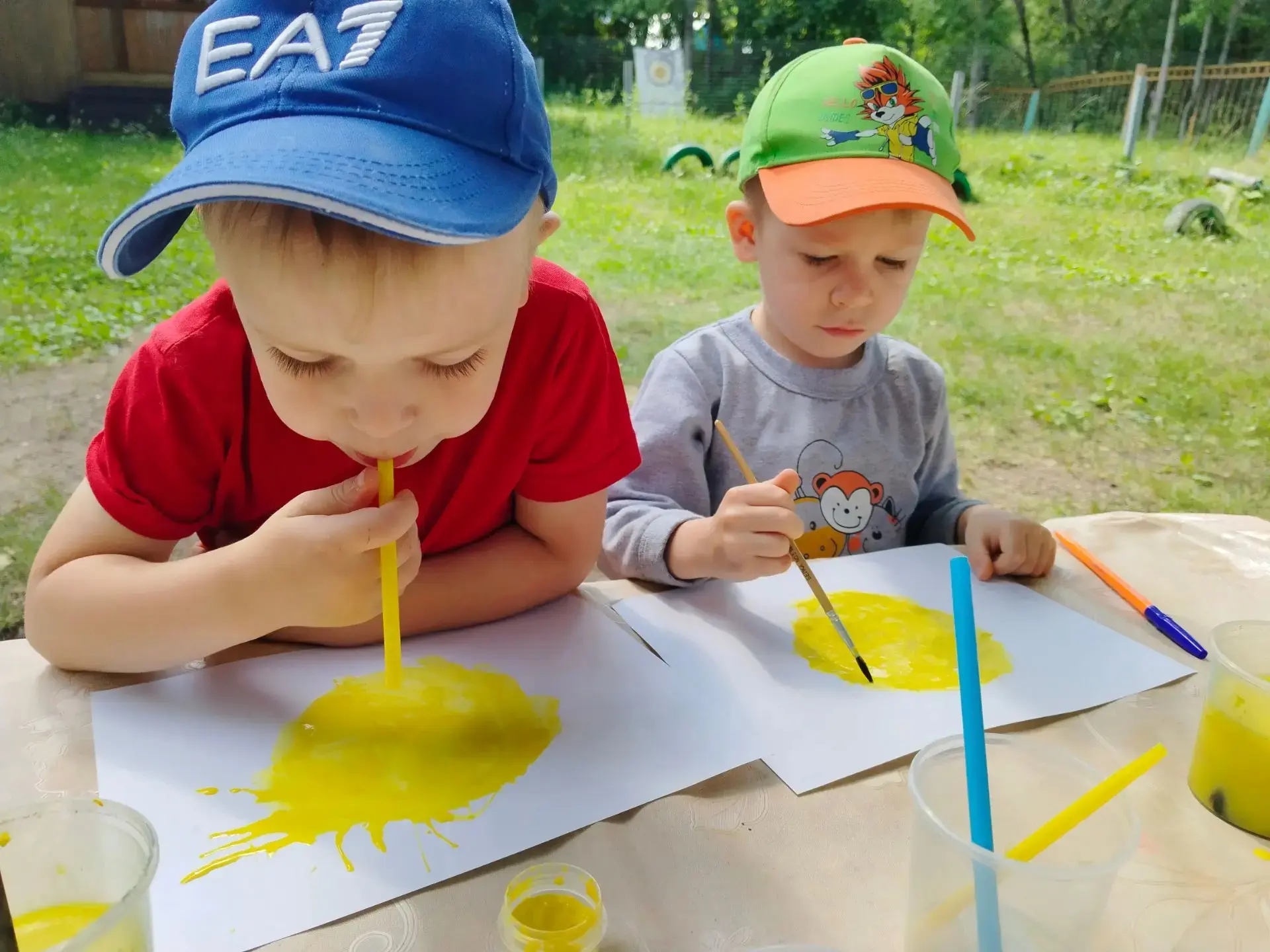 👦👧Будни нашего детского сада🌸
В творческой мастерской группы "Растишка" ребята создавали "солнце"