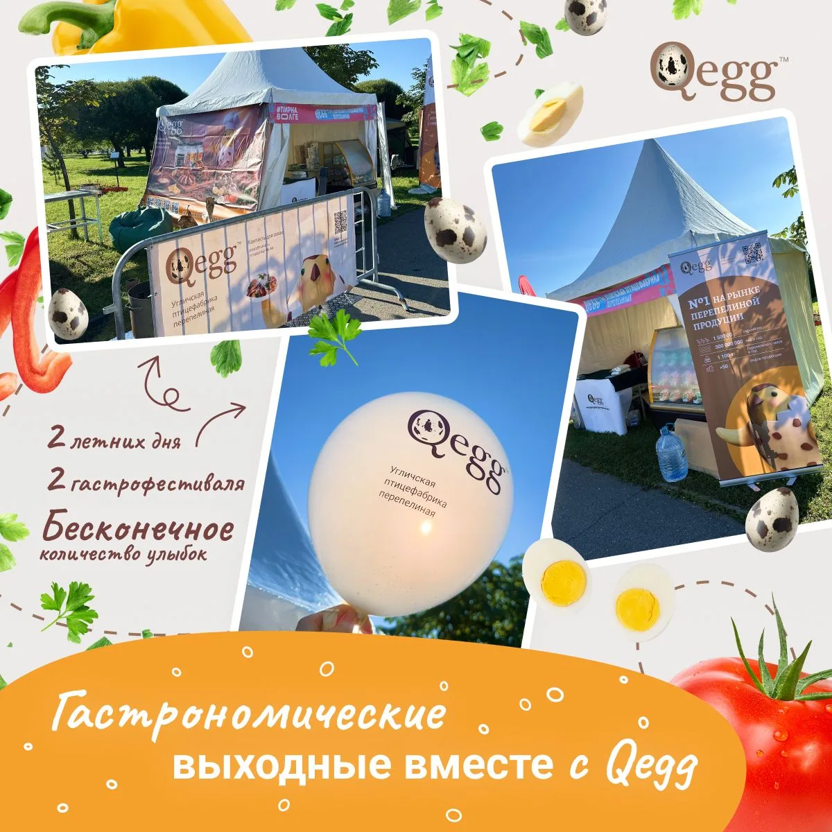 22–23 августа Qegg побывал сразу на двух гастрономических фестивалях — «Пире на Волге» ...
