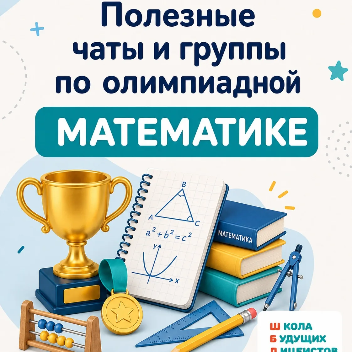 1. t.me/matolimp - топовые мат школы Москвы, образовательные услуги, репетиторы, курсы