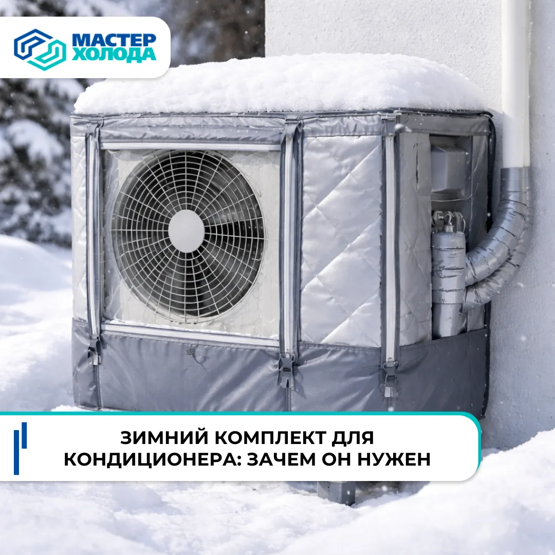 ❄️ Зимний комплект для кондиционера — работа без риска