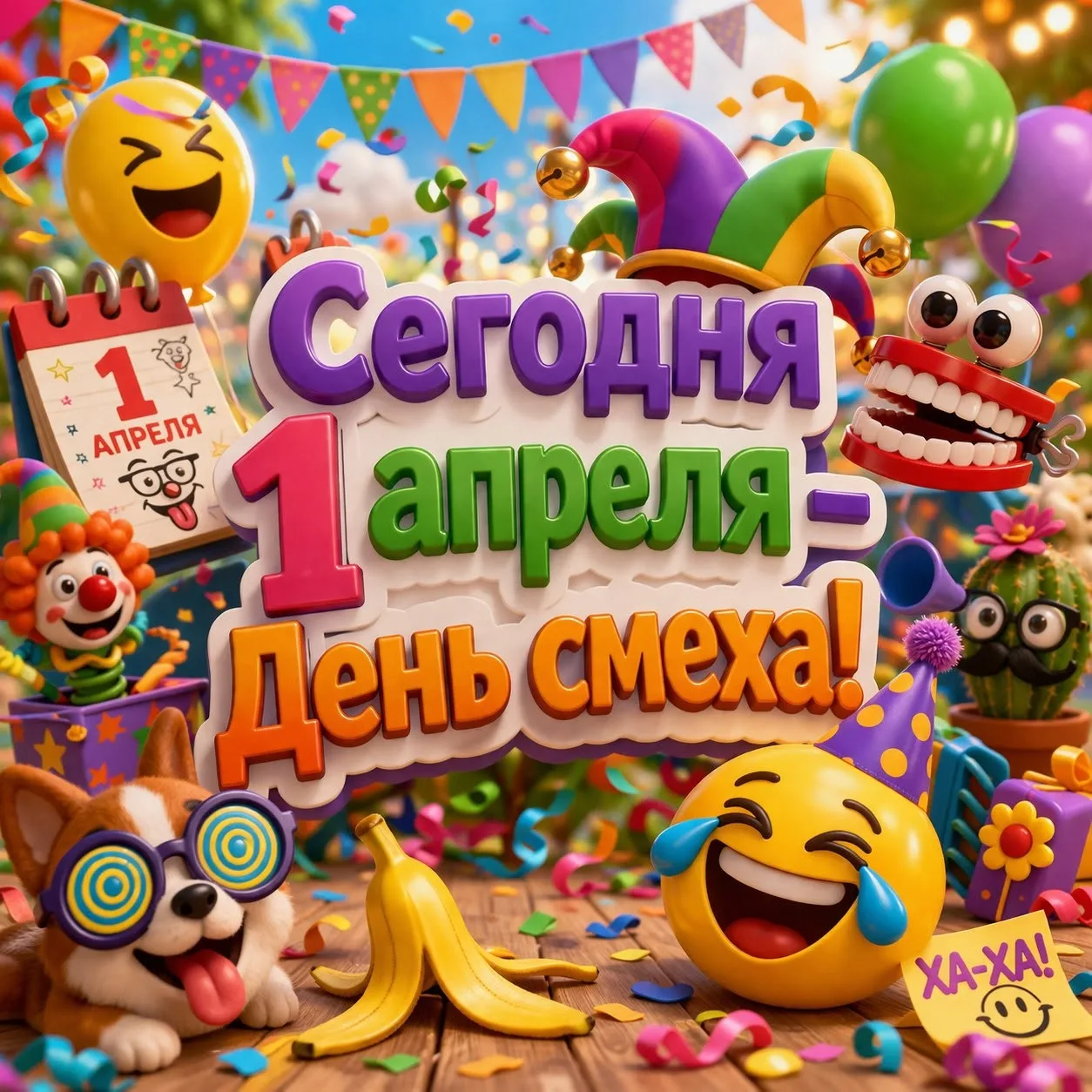 🎈 1 апреля — День смеха и весёлых сюрпризов! 🎈