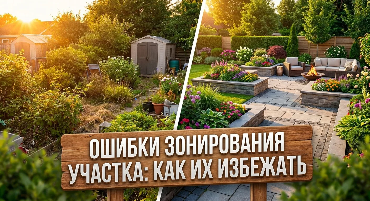 🌿 Ошибки зонирования участка: как их избежать