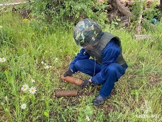 ↗️ Во Мценском районе на днях уничтожили 9 минометных мин и артснарядов времён Великой ...