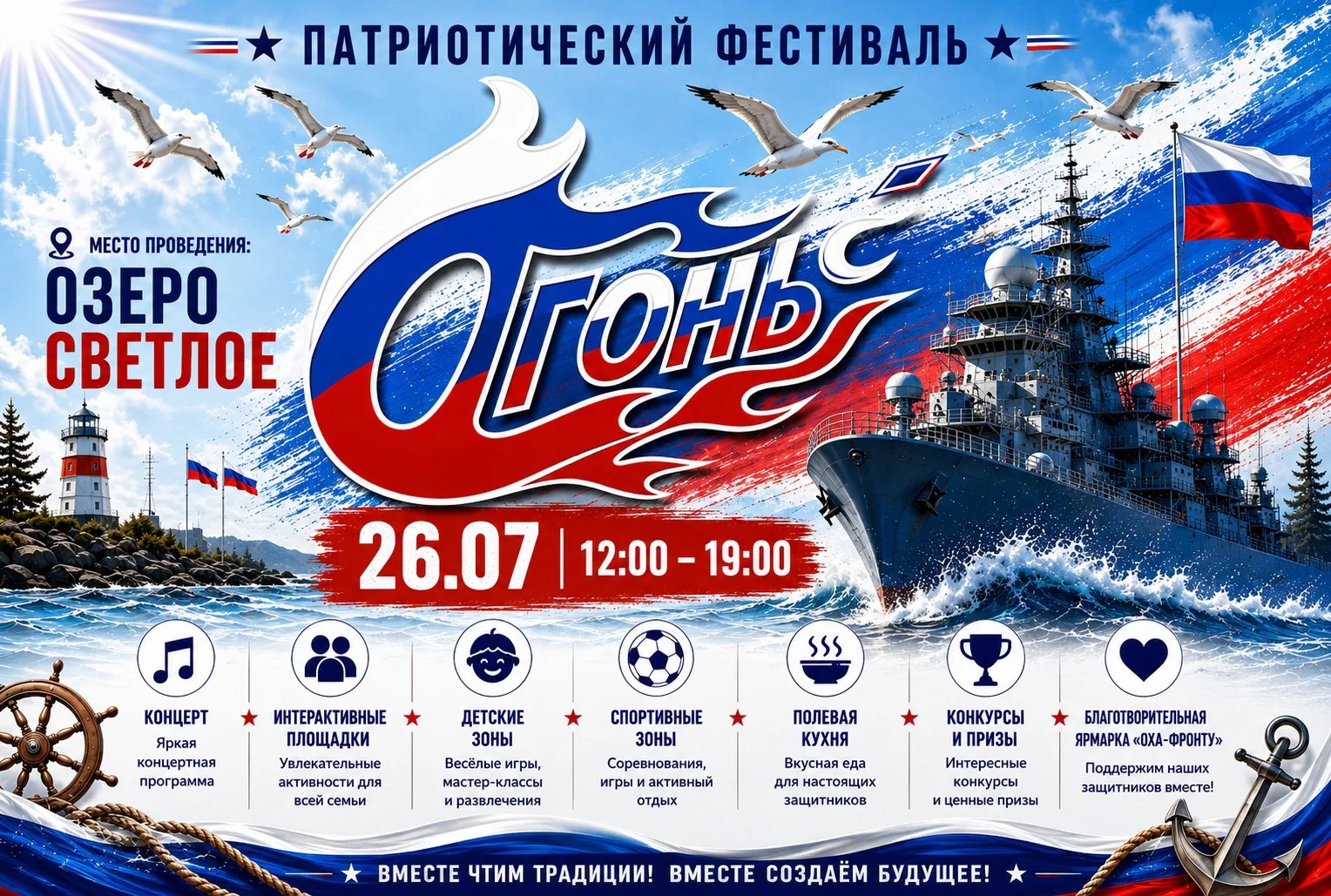🔥⚓ ОХА, ГОТОВЫ ЗАЖЕЧЬ ЭТО ЛЕТО?! ⚓🔥

26 июля озеро Светлое станет местом, где оживут море, история